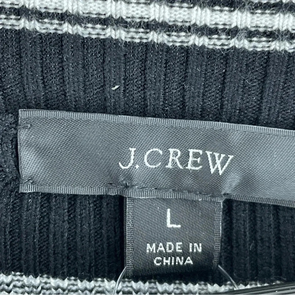 J. Crew Dress long sleeve size L striped 1420 - Picture 6 of 9